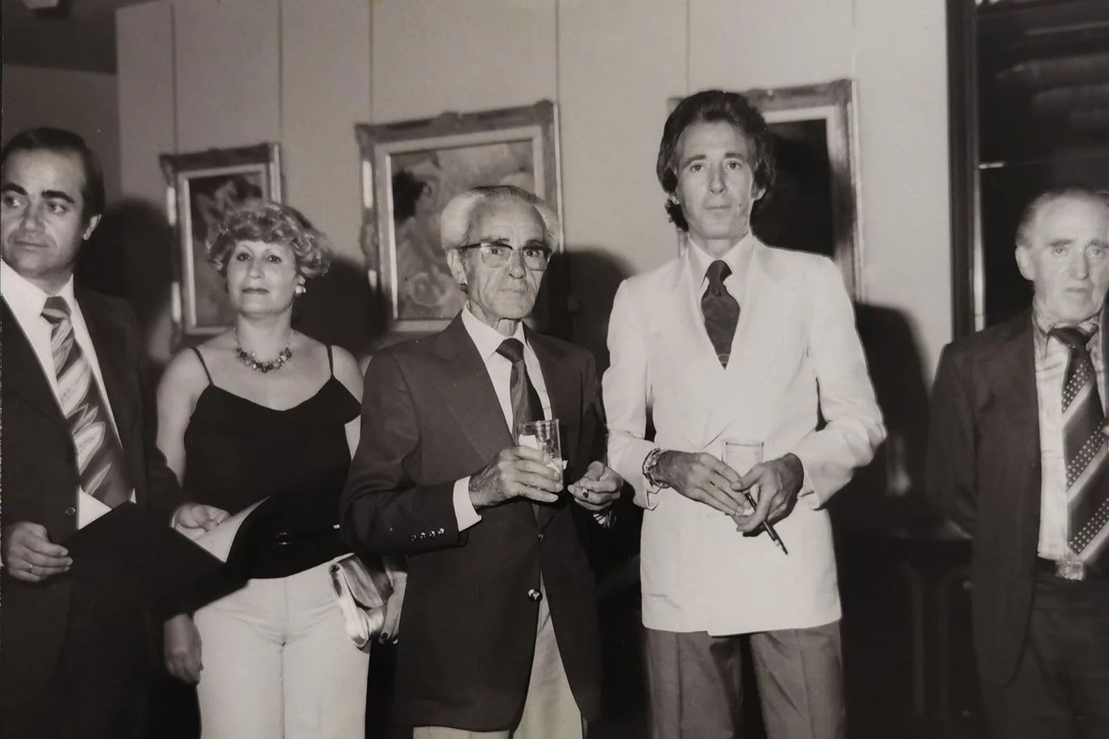 At a gallery opening
